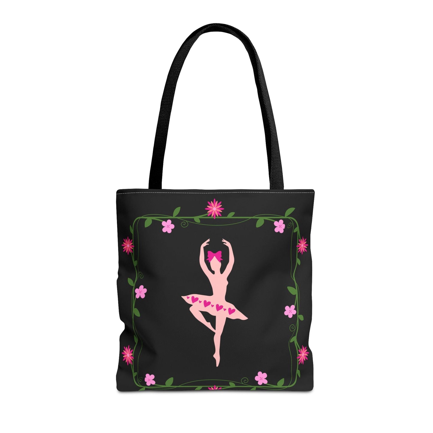 Ballet Dancer Floral Tote Bag - Elegant & Stylish Accessory for Dance Lovers