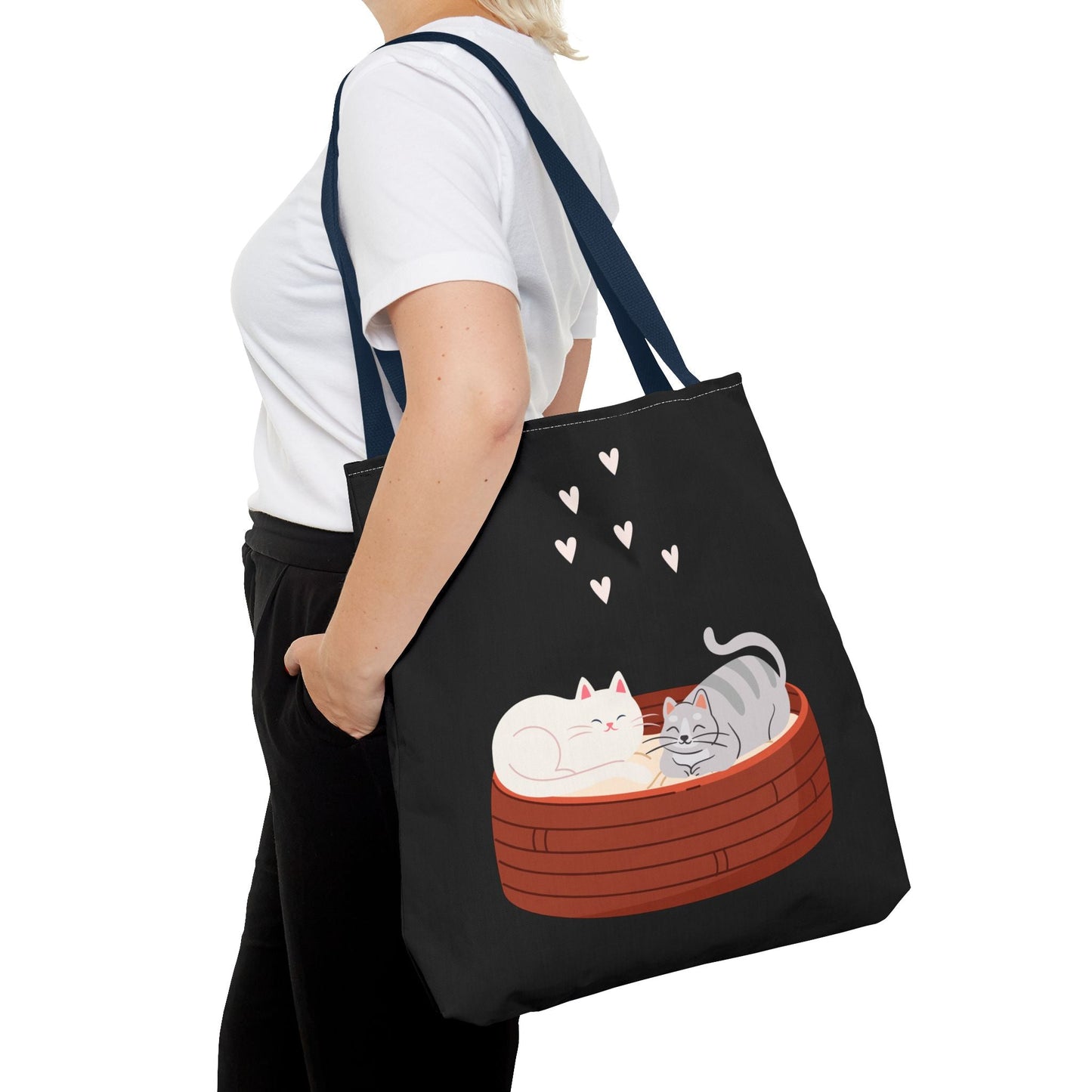 Cute Cat Lovers Tote Bag - Adorable Kitten Design for Everyday Use