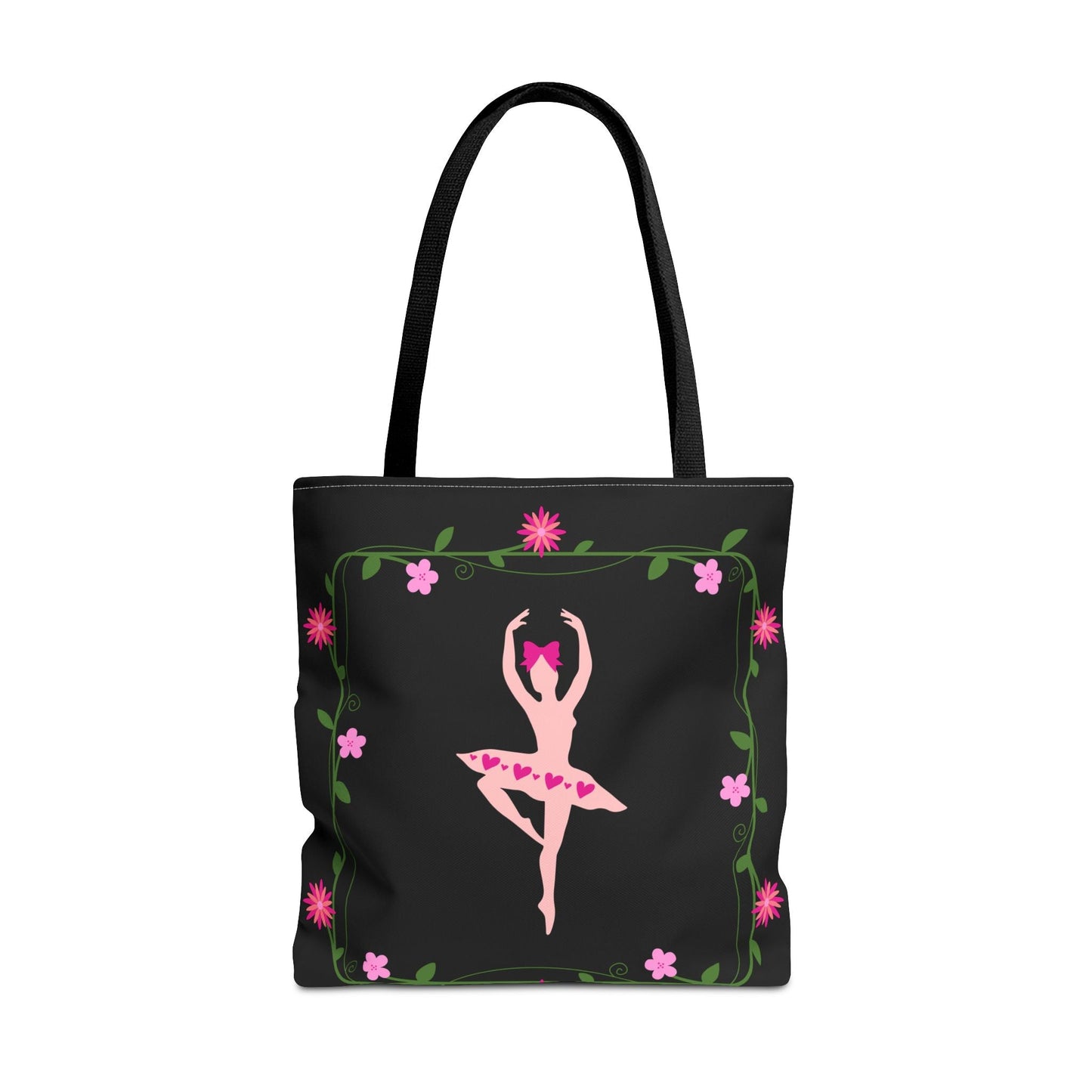 Ballet Dancer Floral Tote Bag - Elegant & Stylish Accessory for Dance Lovers
