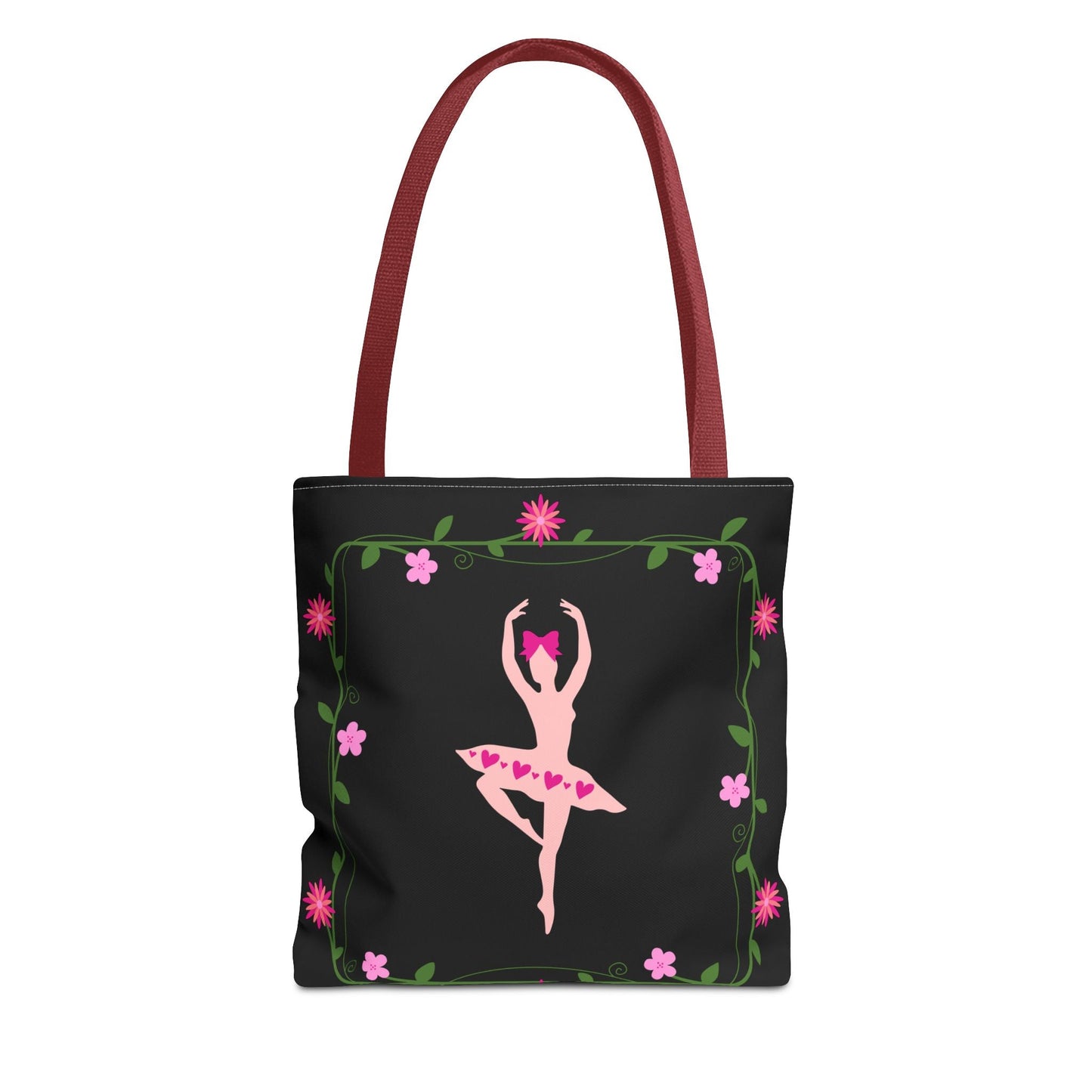 Ballet Dancer Floral Tote Bag - Elegant & Stylish Accessory for Dance Lovers