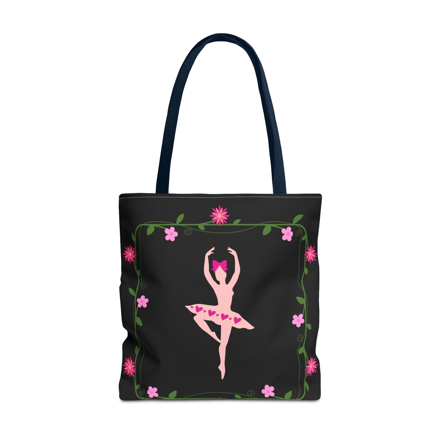 Ballet Dancer Floral Tote Bag - Elegant & Stylish Accessory for Dance Lovers
