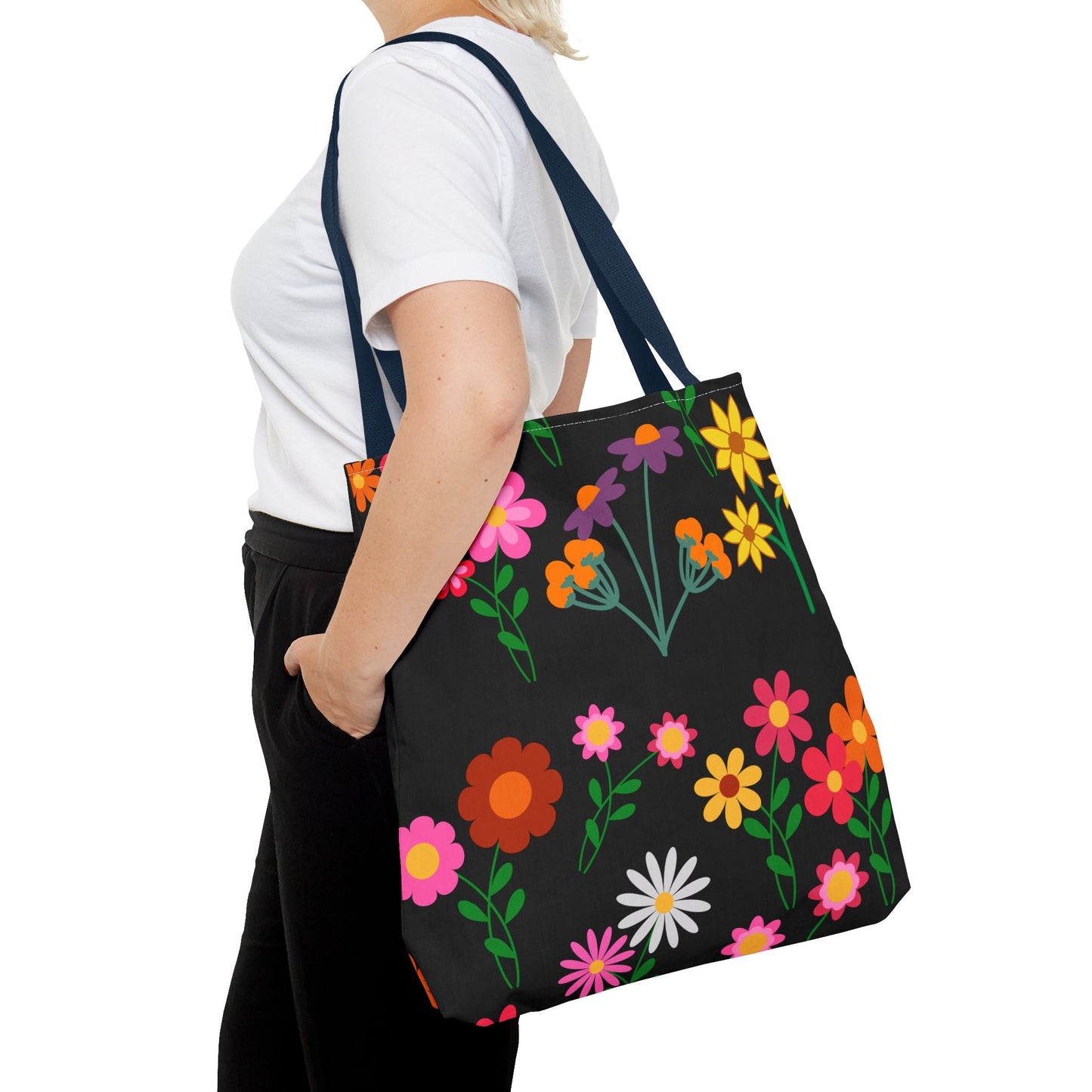 Colorful Floral Tote Bag – Eco-Friendly Every Day Essentials