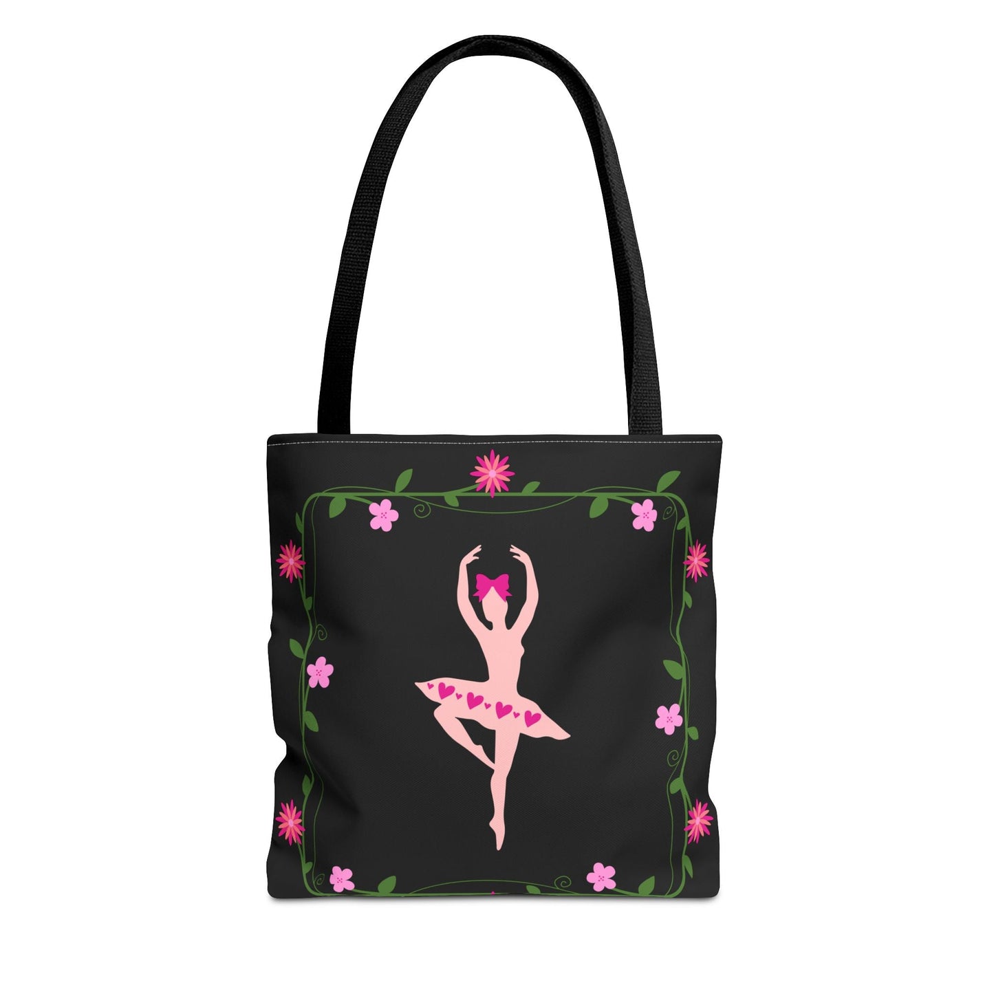 Ballet Dancer Floral Tote Bag - Elegant & Stylish Accessory for Dance Lovers