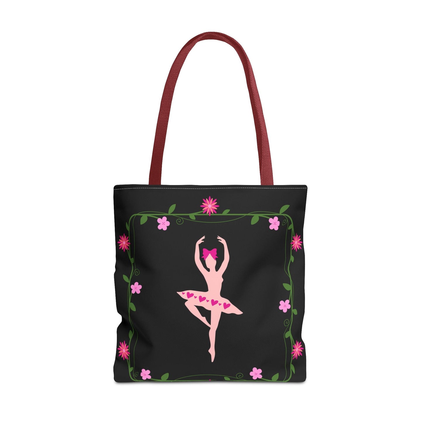 Ballet Dancer Floral Tote Bag - Elegant & Stylish Accessory for Dance Lovers