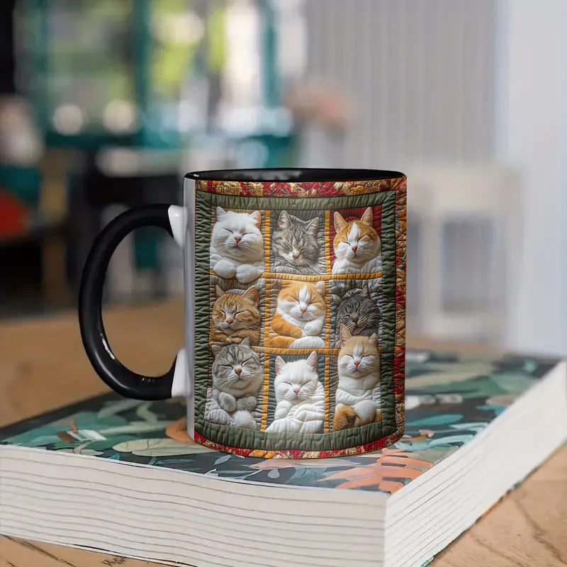 Sleeping Cat Ceramic Coffee Mug
