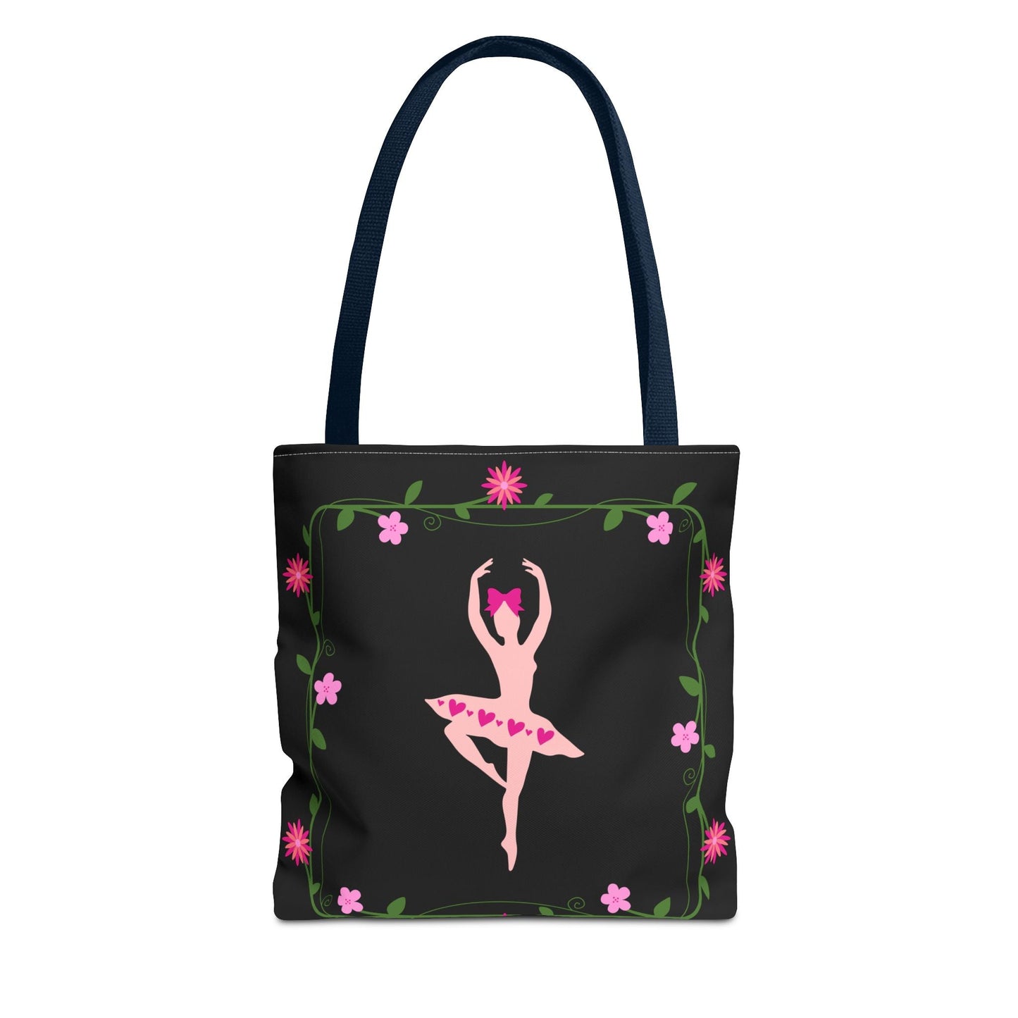 Ballet Dancer Floral Tote Bag - Elegant & Stylish Accessory for Dance Lovers