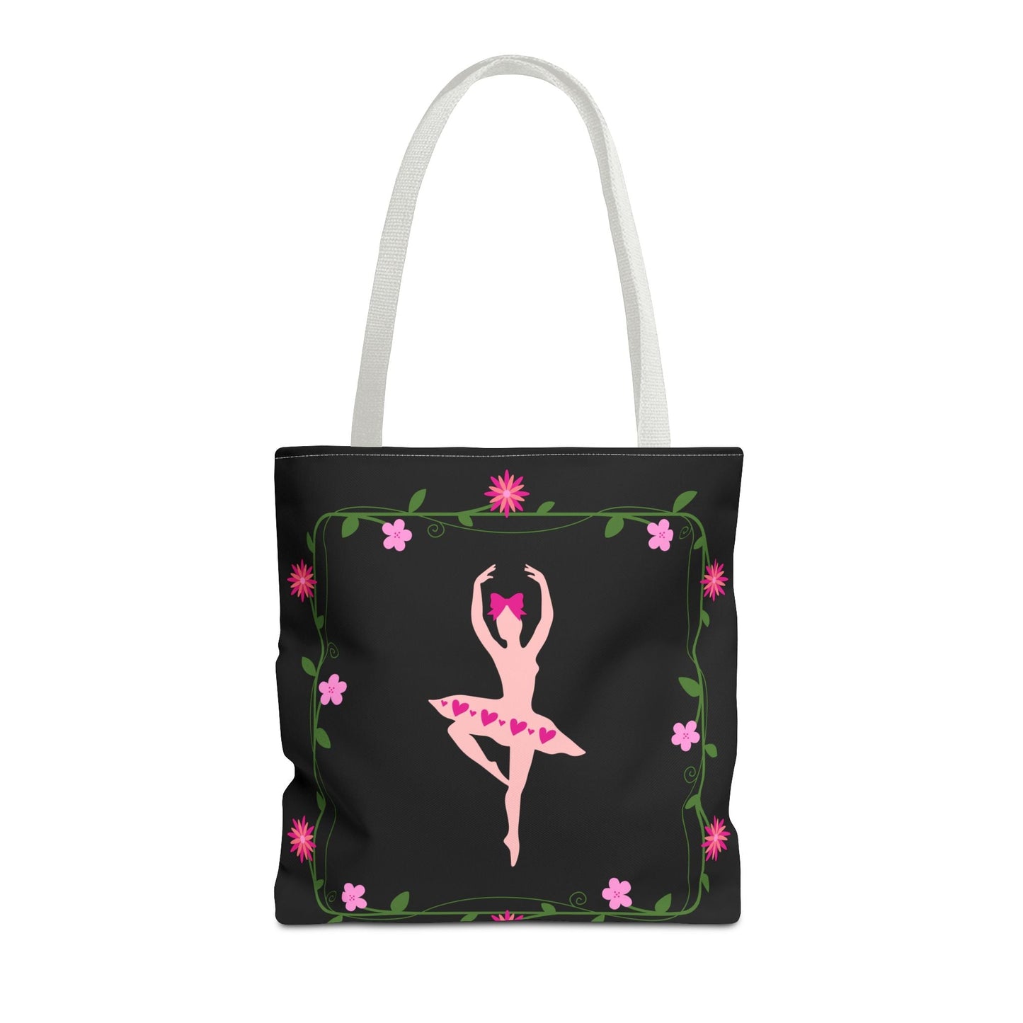 Ballet Dancer Floral Tote Bag - Elegant & Stylish Accessory for Dance Lovers