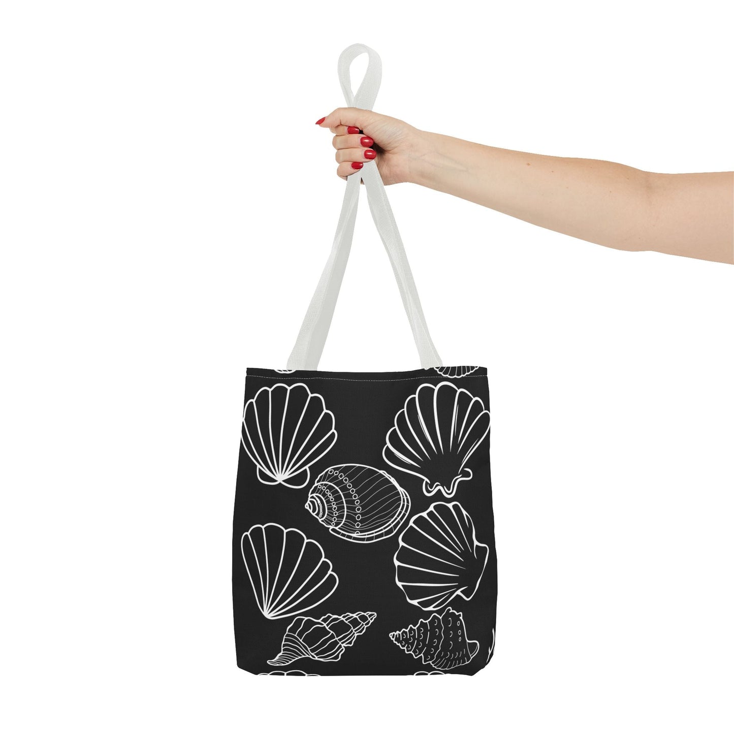 Elegant Shell Pattern Tote Bag - Perfect for Beach Days & Everyday Use