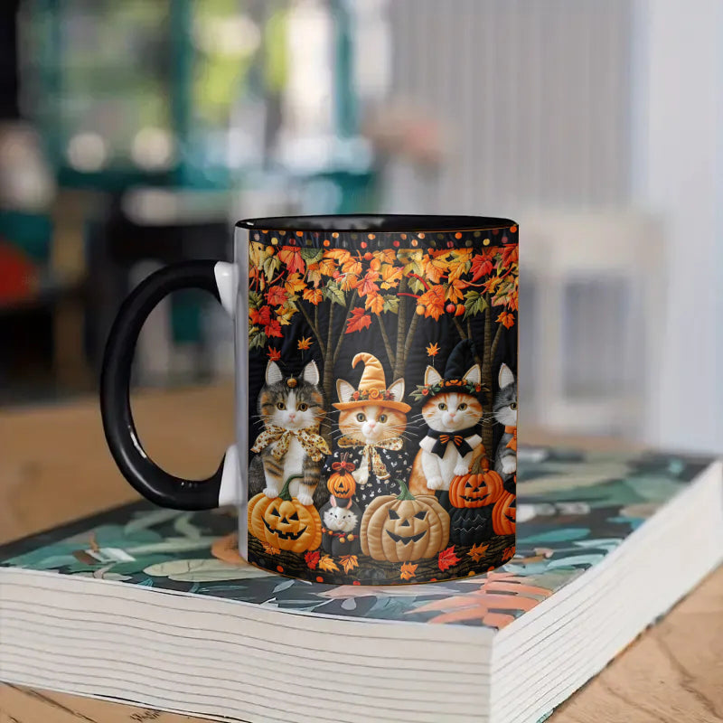 Halloween Cat Ceramic Coffee Mug