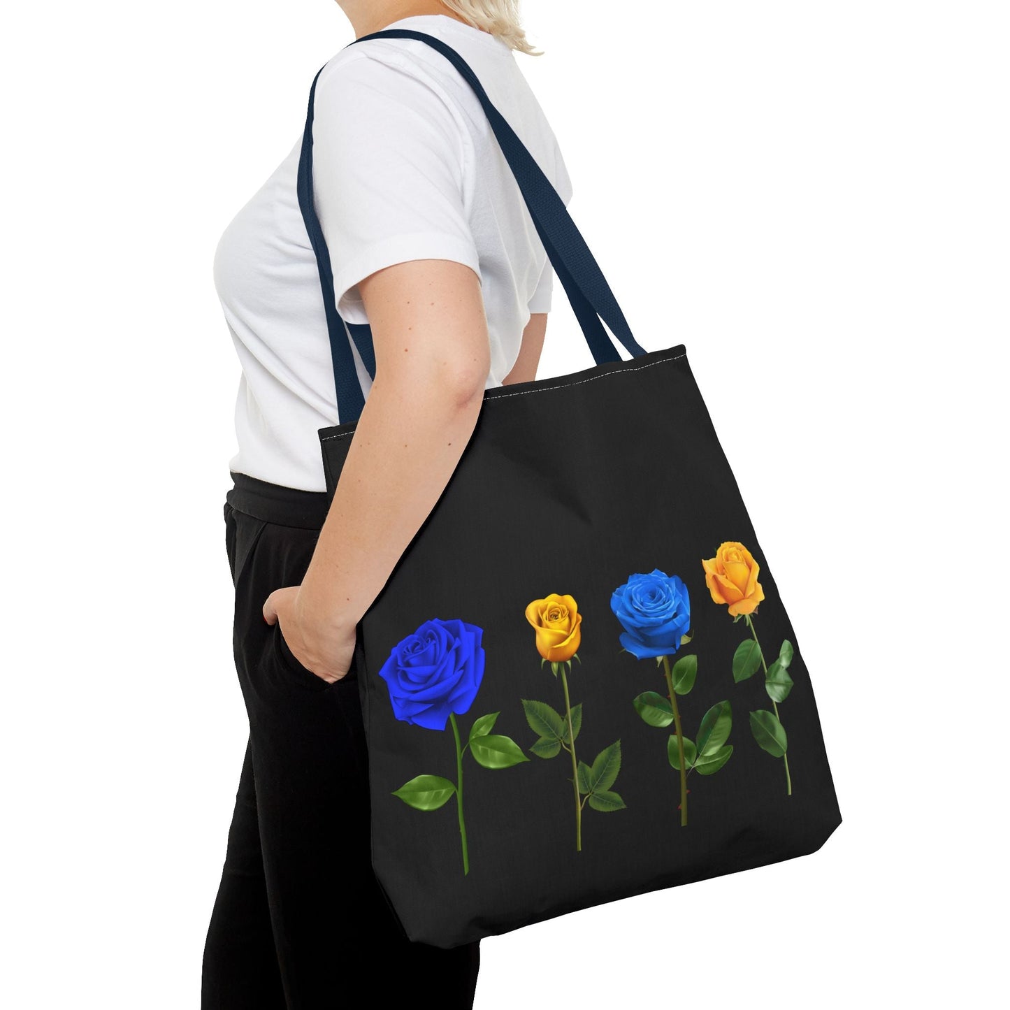 Colorful Rose Floral Tote Bag - Stylish & Functional