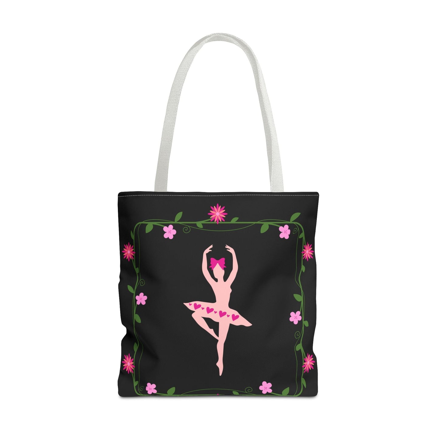 Ballet Dancer Floral Tote Bag - Elegant & Stylish Accessory for Dance Lovers