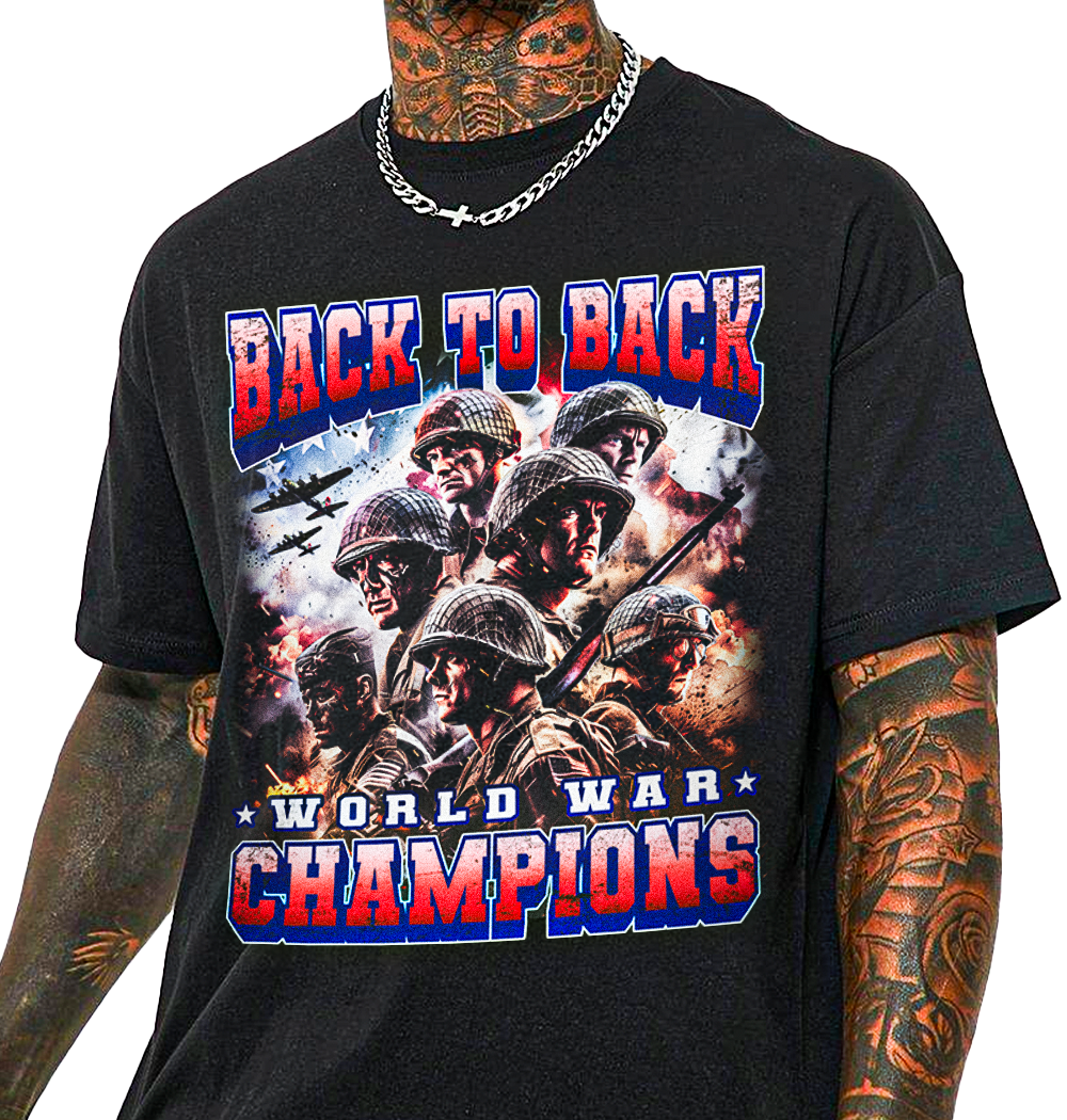 Back to Back World War Champions T-Shirt!