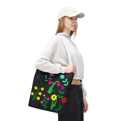 Vibrant Floral Tote Bag - Colorful Blooming Design for Every Occasion