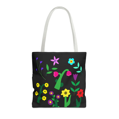 Vibrant Floral Tote Bag - Colorful Blooming Design for Every Occasion