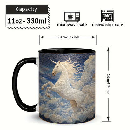 Horse on the Cloud Ceramic Coffee Mug