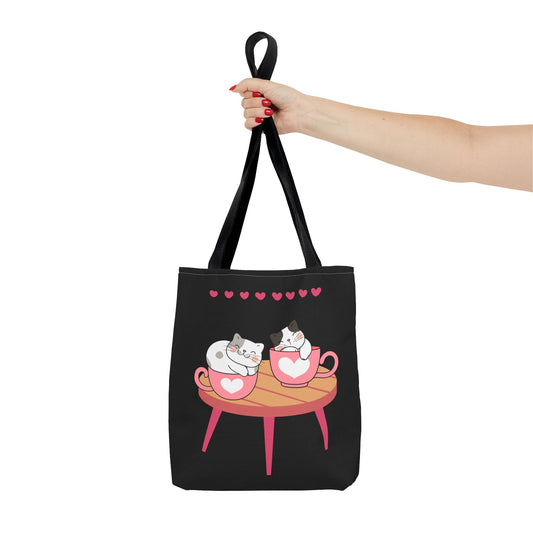 Cute Cat Lover's Tote Bag - Valentine's Day Gift for Pet Owners