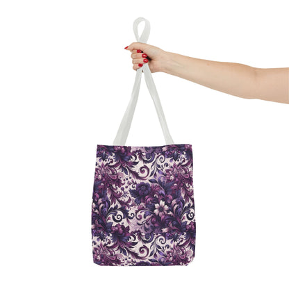 Floral Elegance Tote Bag - Stylish and Versatile Floral Pattern for Everyday Use