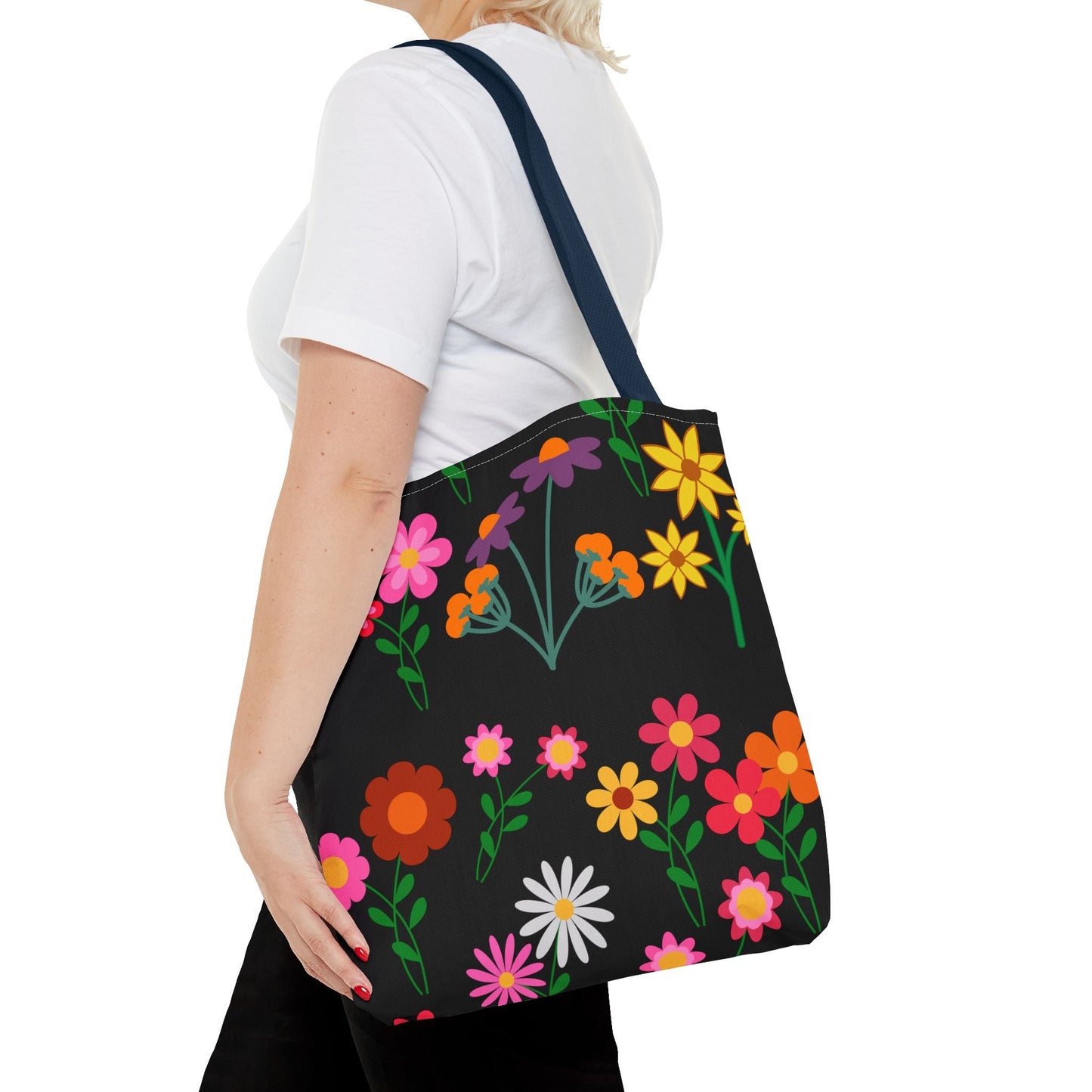 Colorful Floral Tote Bag – Eco-Friendly Every Day Essentials