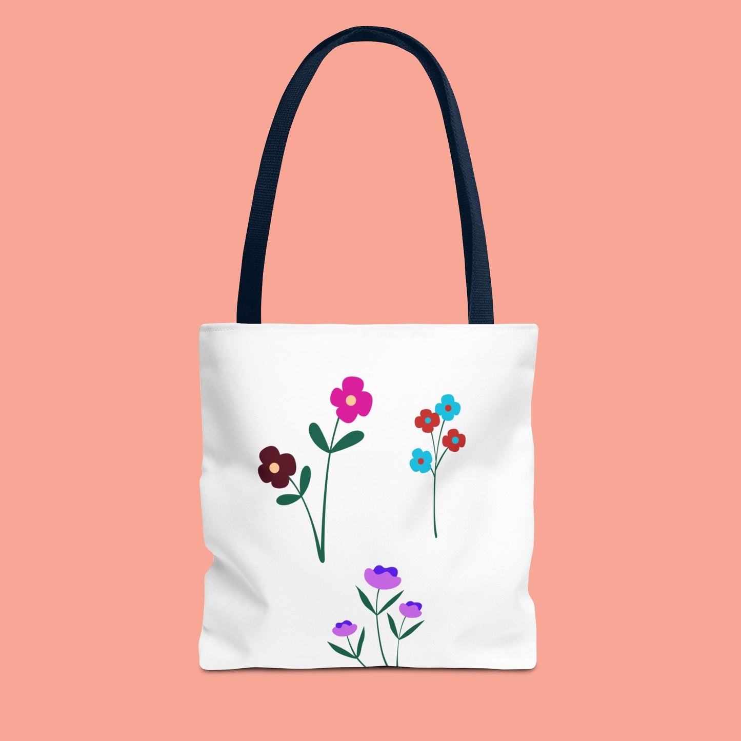 Floral Print Tote Bag - Stylish Eco-Friendly Carryall for Everyday Use