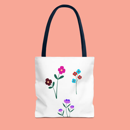 Floral Print Tote Bag - Stylish Eco-Friendly Carryall for Everyday Use