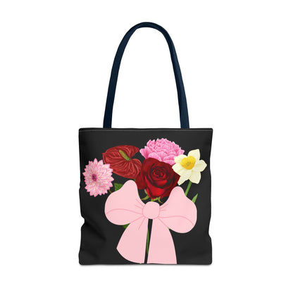 Floral Bow Tote Bag - Perfect for Mother's Day & Everyday Use