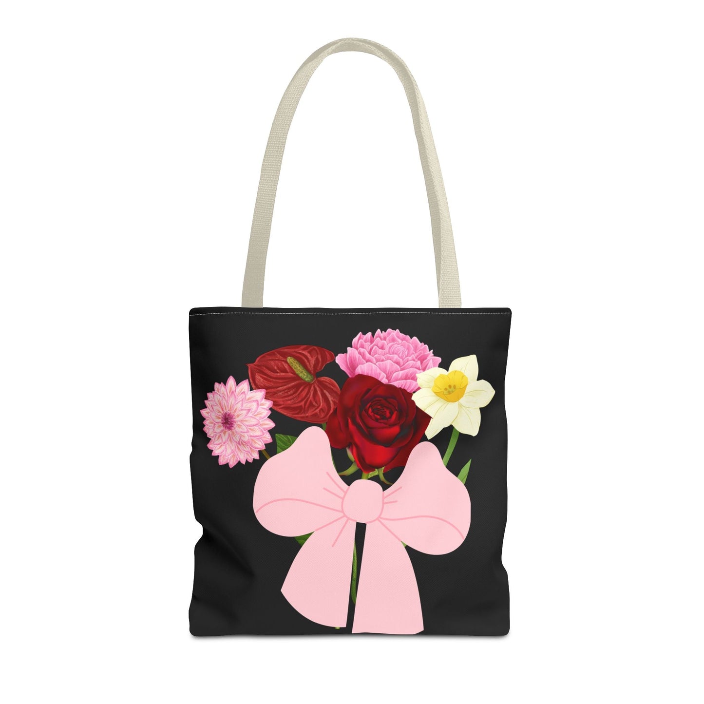 Floral Bow Tote Bag - Perfect for Mother's Day & Everyday Use