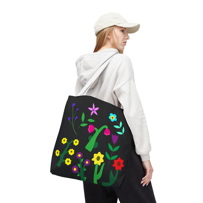 Vibrant Floral Tote Bag - Colorful Blooming Design for Every Occasion
