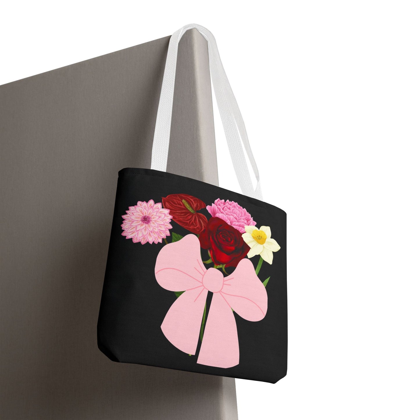 Floral Bow Tote Bag - Perfect for Mother's Day & Everyday Use