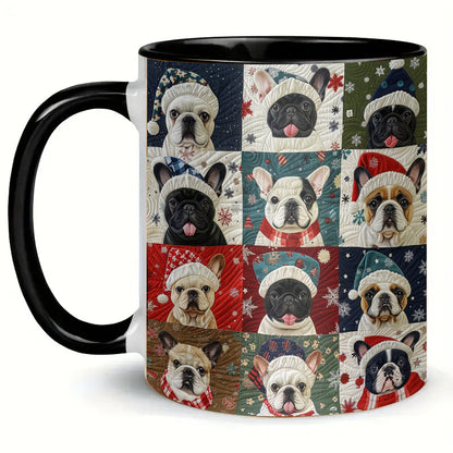 Christmas Dog Ceramic Coffee Mug