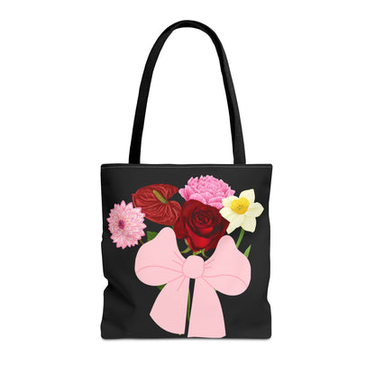 Floral Bow Tote Bag - Perfect for Mother's Day & Everyday Use