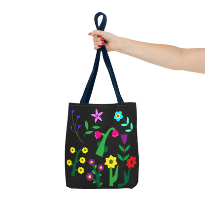 Vibrant Floral Tote Bag - Colorful Blooming Design for Every Occasion