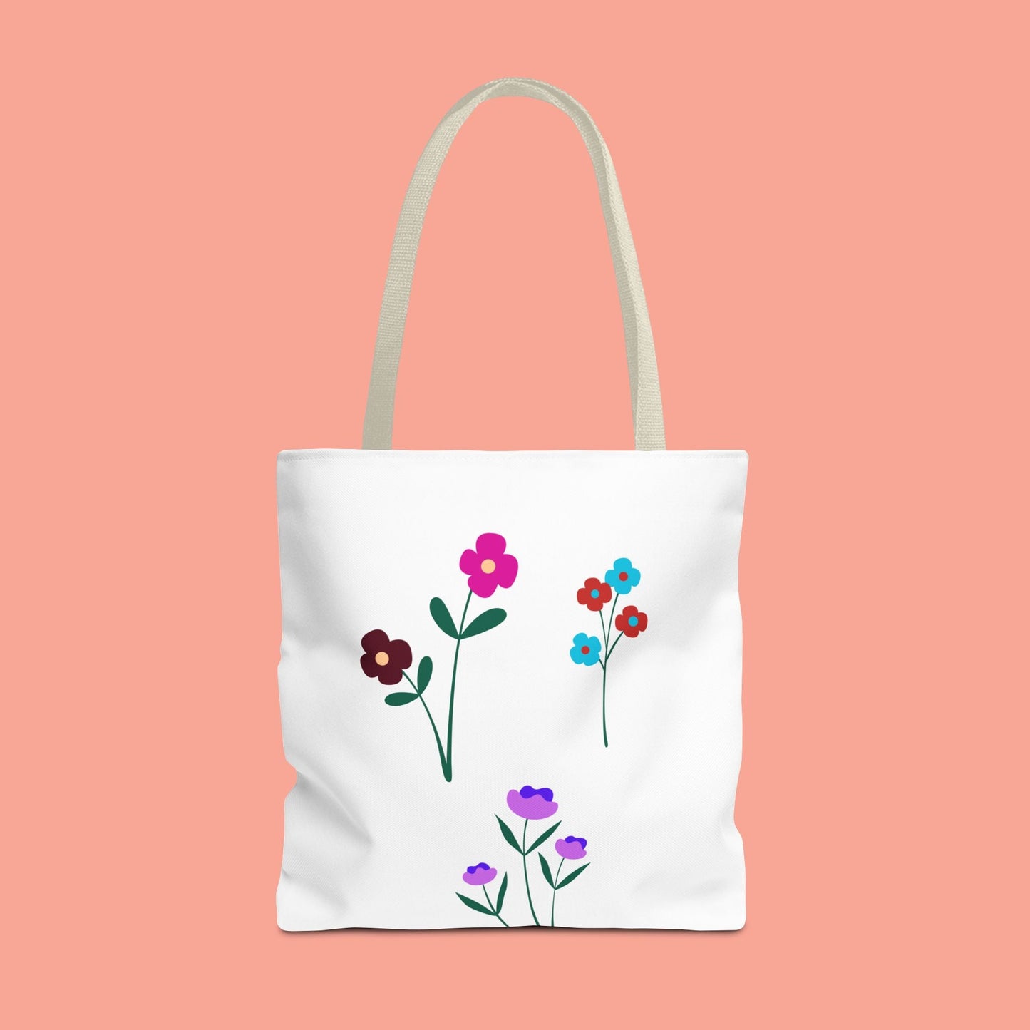 Floral Print Tote Bag - Stylish Eco-Friendly Carryall for Everyday Use
