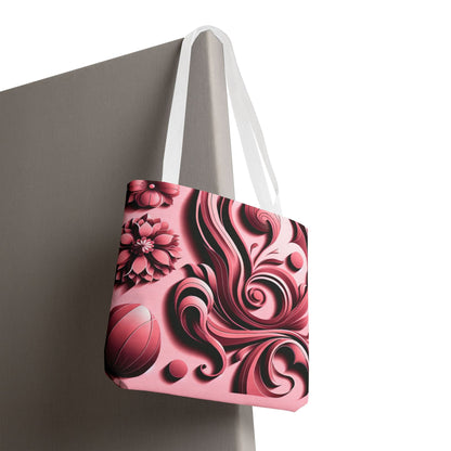 Stylish Floral Tote Bag - Elegant Floral Design for Everyday Use