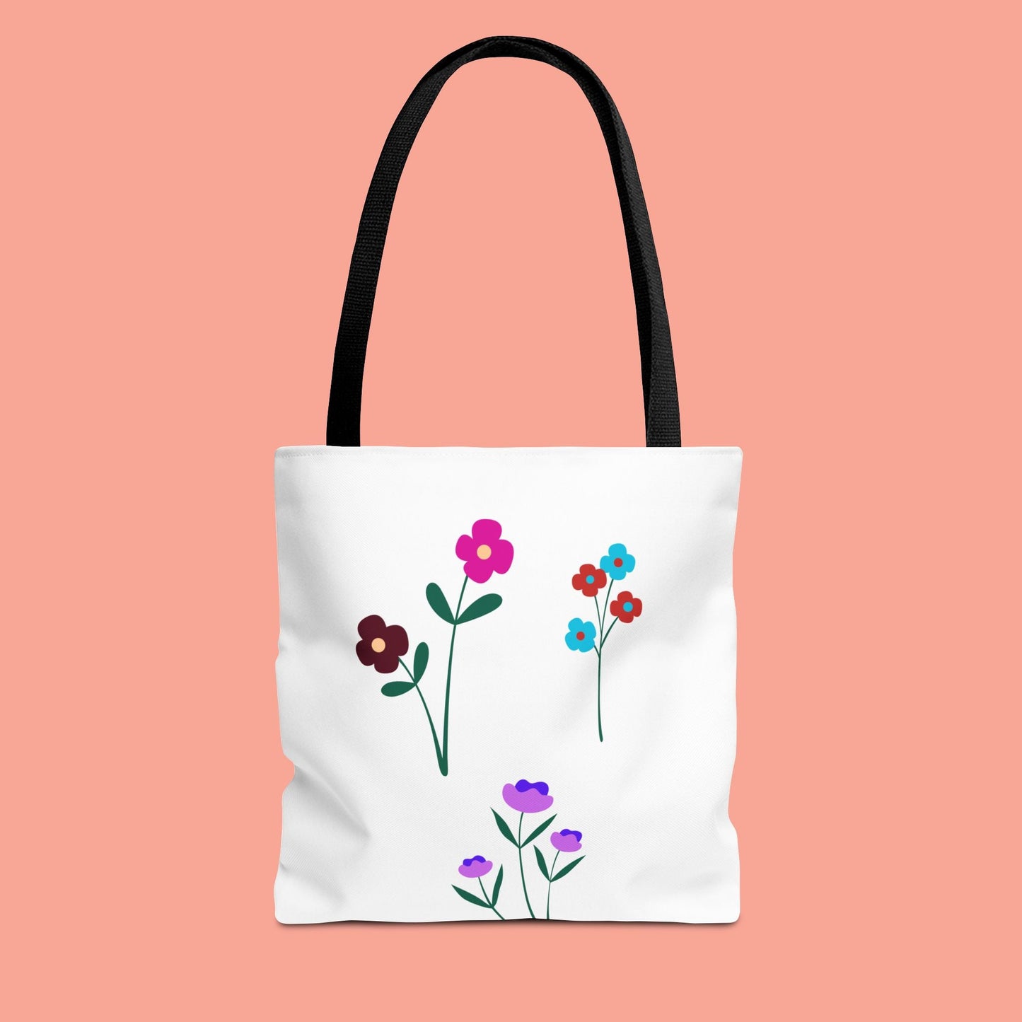 Floral Print Tote Bag - Stylish Eco-Friendly Carryall for Everyday Use