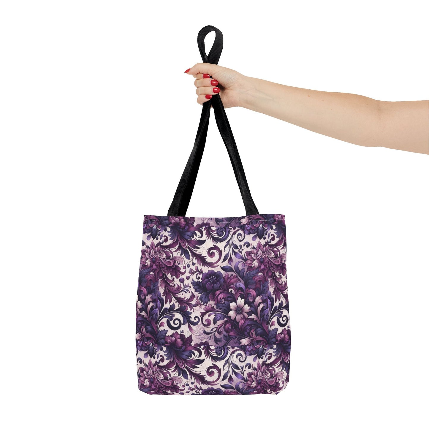 Floral Elegance Tote Bag - Stylish and Versatile Floral Pattern for Everyday Use