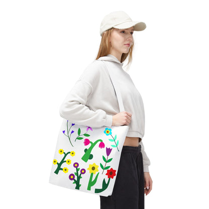 Colorful Floral Tote Bag - Eco-Friendly Shopping & Everyday Use