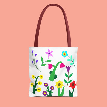Colorful Floral Tote Bag - Eco-Friendly Shopping & Everyday Use