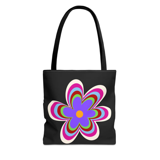 Retro Flower Tote Bag - Stylish and Versatile for Everyday Use