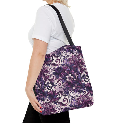 Floral Elegance Tote Bag - Stylish and Versatile Floral Pattern for Everyday Use