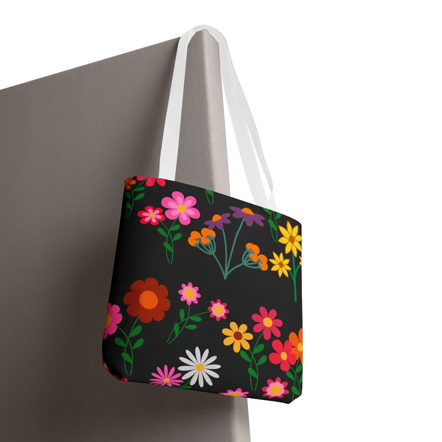 Colorful Floral Tote Bag – Eco-Friendly Every Day Essentials