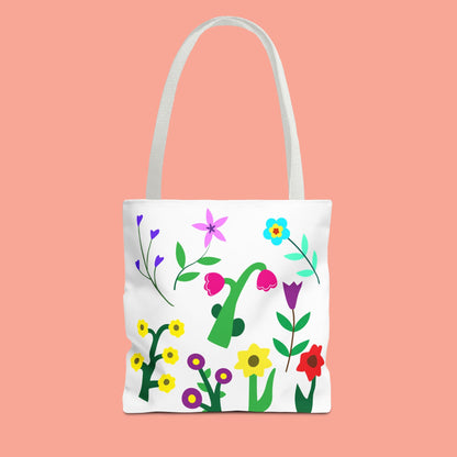 Colorful Floral Tote Bag - Eco-Friendly Shopping & Everyday Use