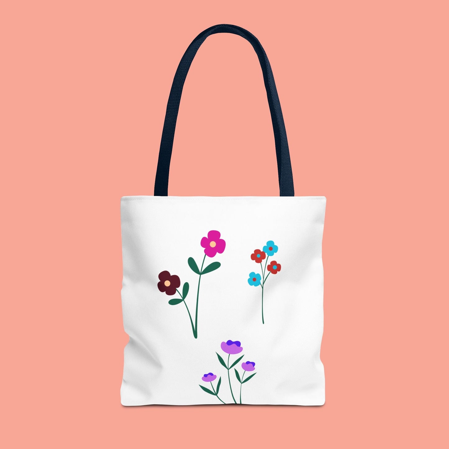 Floral Print Tote Bag - Stylish Eco-Friendly Carryall for Everyday Use