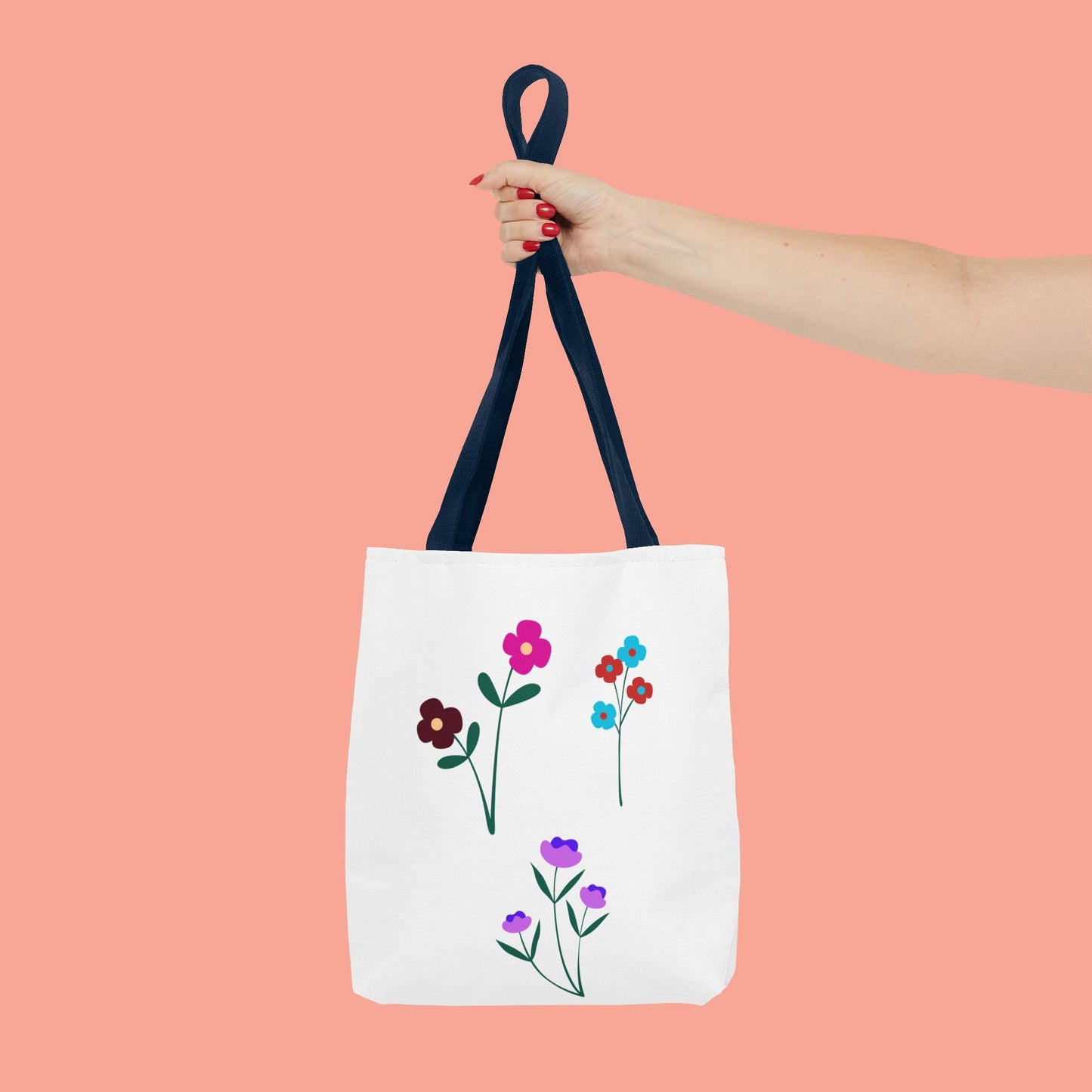 Floral Print Tote Bag - Stylish Eco-Friendly Carryall for Everyday Use