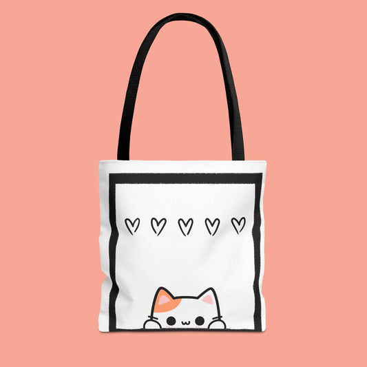 Cute Cat Love Tote Bag - Adorable Animal Design for Pet Lovers