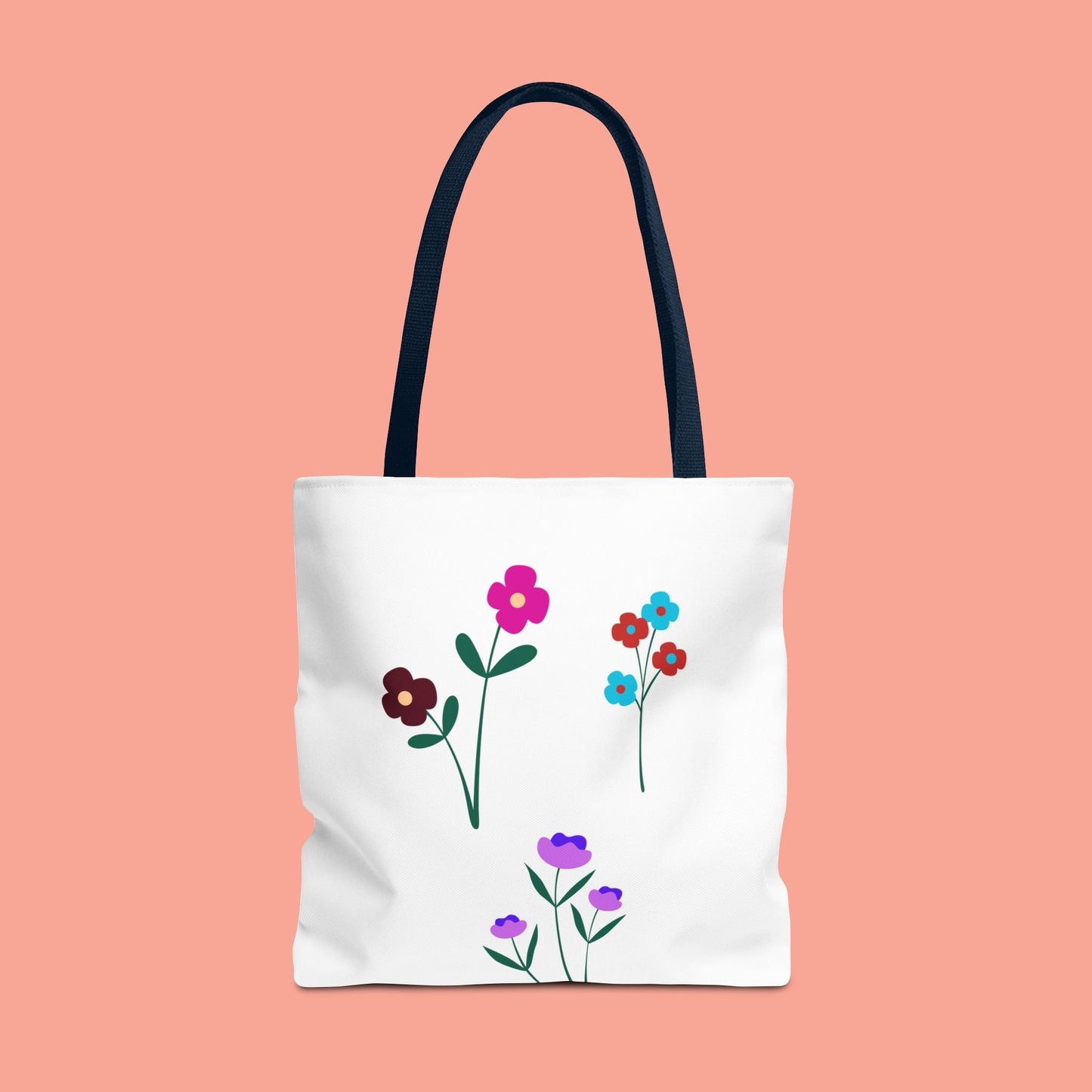 Floral Print Tote Bag - Stylish Eco-Friendly Carryall for Everyday Use