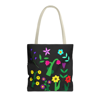Vibrant Floral Tote Bag - Colorful Blooming Design for Every Occasion
