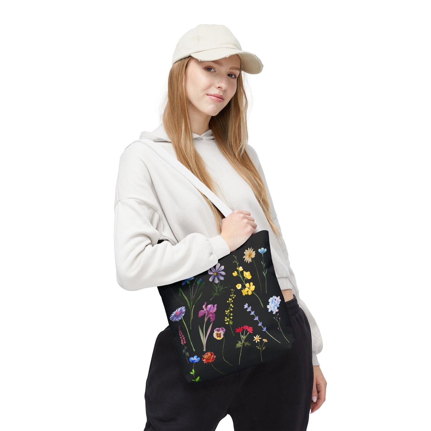 Floral Tote Bag - Chic and Eco-Friendly Carryall for Nature Lovers