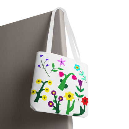 Colorful Floral Tote Bag - Eco-Friendly Shopping & Everyday Use