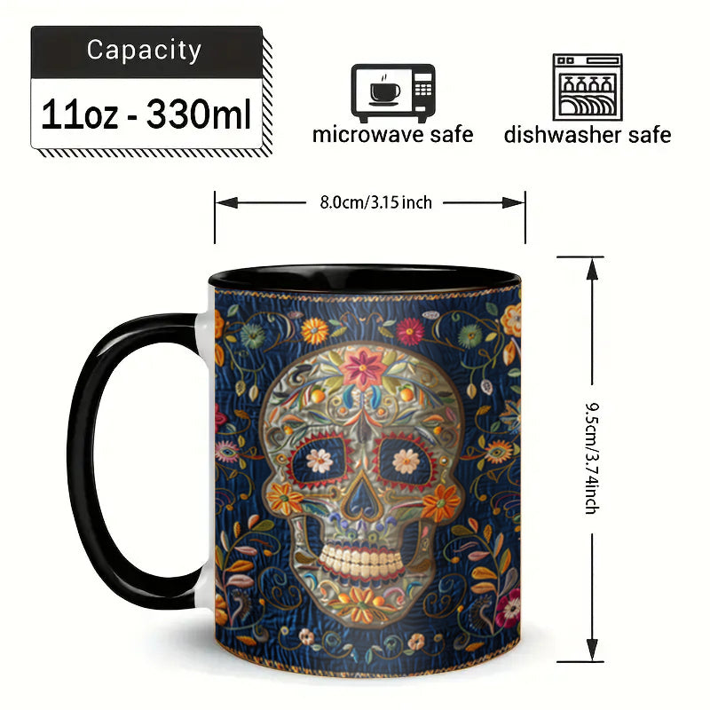 Skull Ceramic Coffee Mug