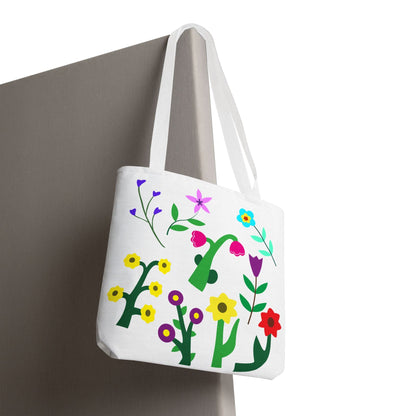 Colorful Floral Tote Bag - Eco-Friendly Shopping & Everyday Use